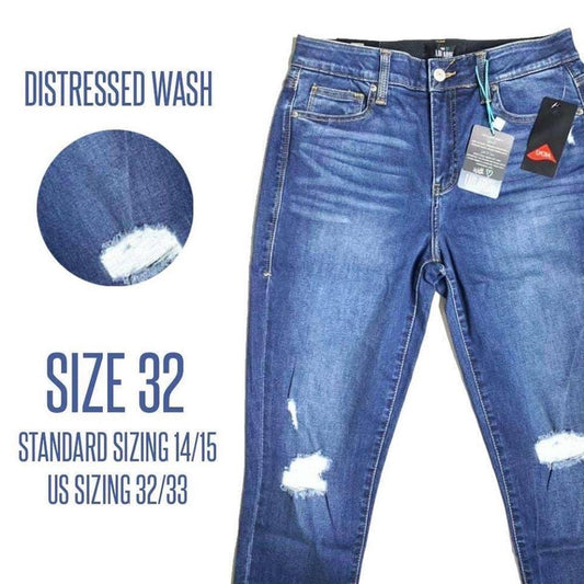 LuLaRoe Denim Skinny - Distressed Wash 