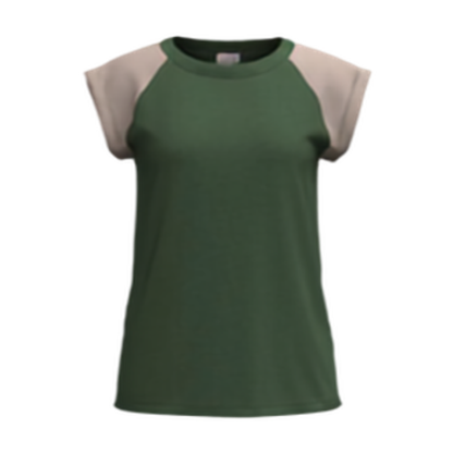 LuLaRoe Ashley Raglan T - Solid Olive Grove