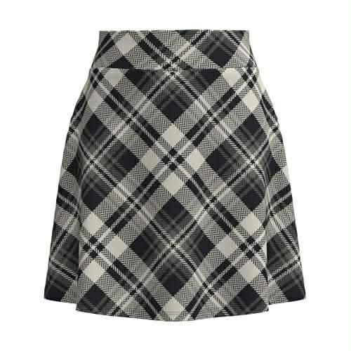 LuLaRoe LuLaRoe Eileen Skort - Classic Black Ivory Plaid 
