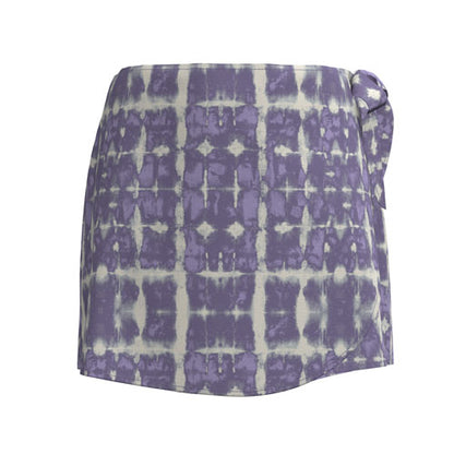 LuLaRoe Rose Wrap Skort - Lavender Shibori Mosaic