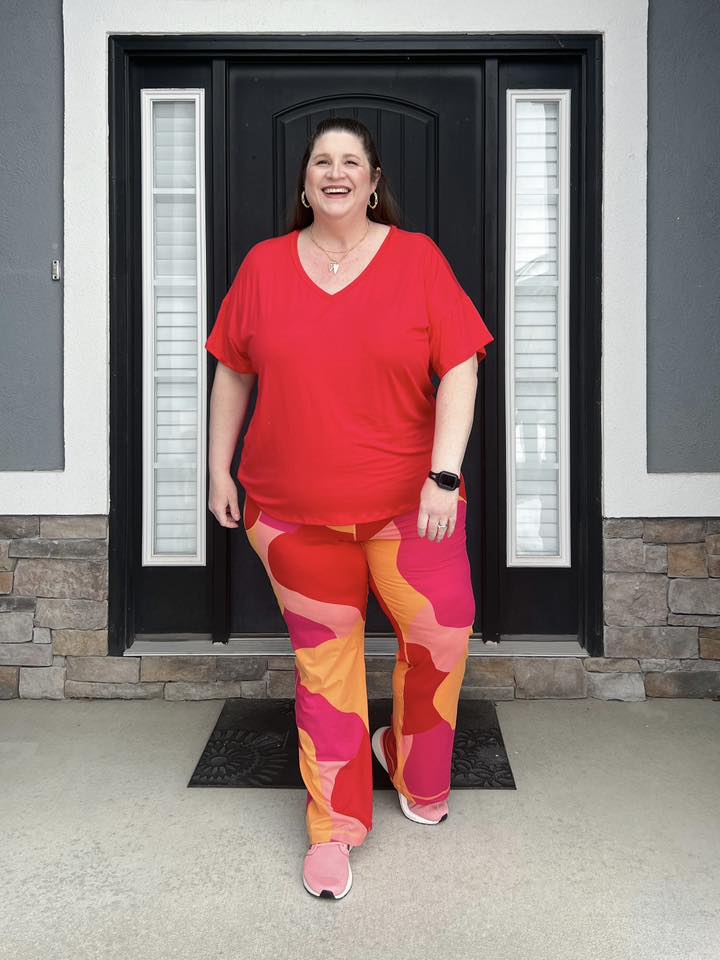 LuLaRoe RISE Passionate Yoga Pant 2.0 - Canyon Clay Abstract 