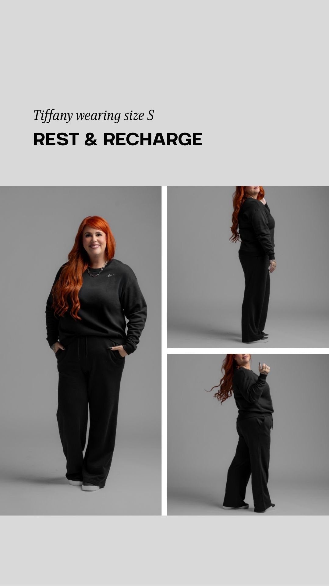 LuLaRoe LuLaRoe RISE Reset Pullover – Solid Black Fleece 