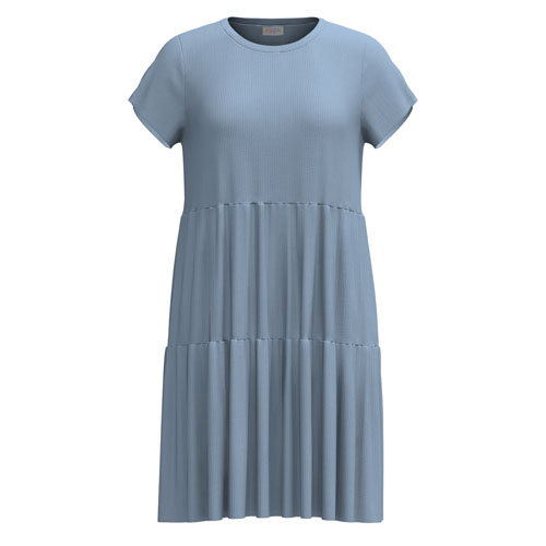 LuLaRoe Ariel Tiered Dress - Solid Powder Blue