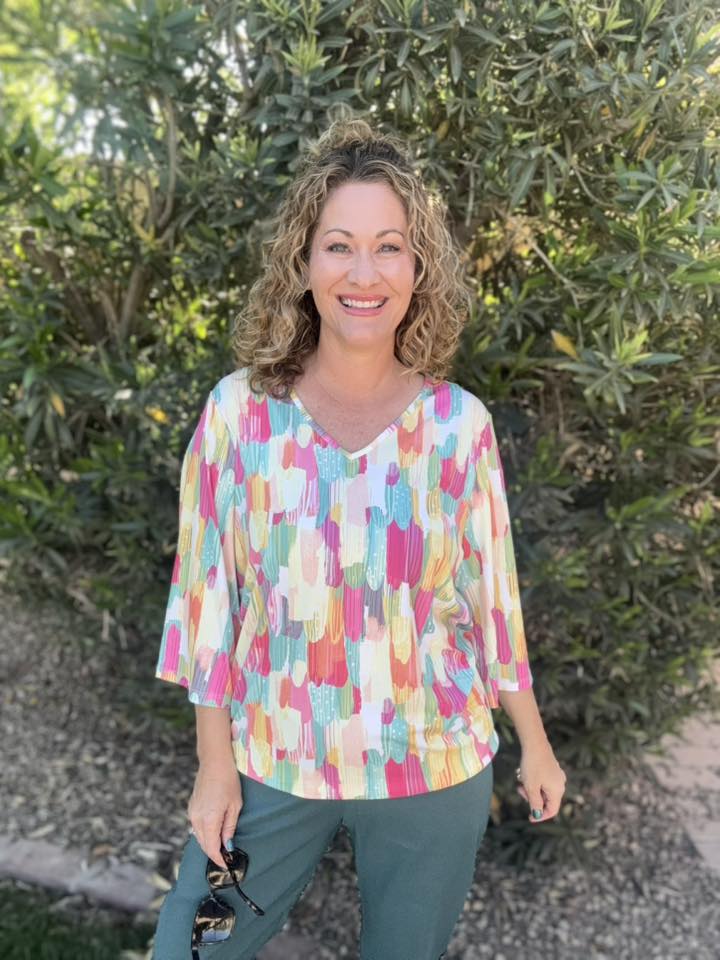 LuLaRoe LuLaRoe Eden Top - Desert Brushstroke Harmony 