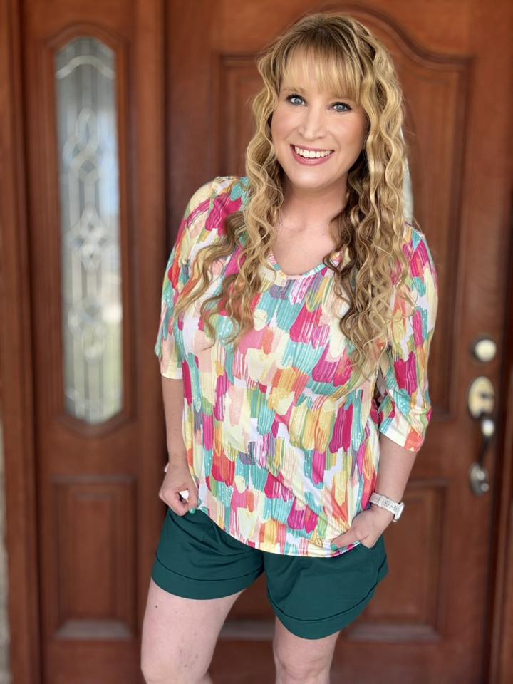 LuLaRoe LuLaRoe Eden Top - Desert Brushstroke Harmony 