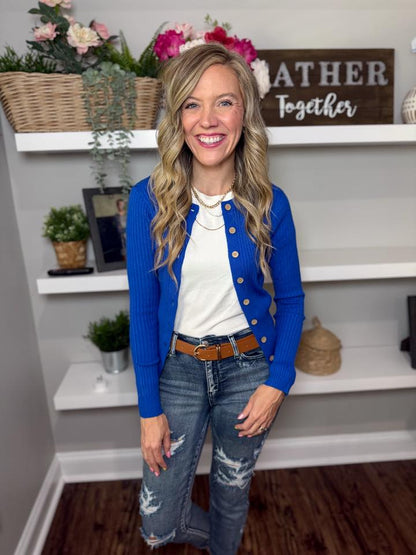 LuLaRoe LuLaRoe Becky Cardigan - Solid Royal Blue 