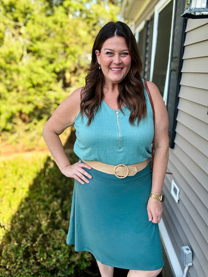 LuLaRoe LuLaRoe Eileen Skort - Solid Deep Teal 