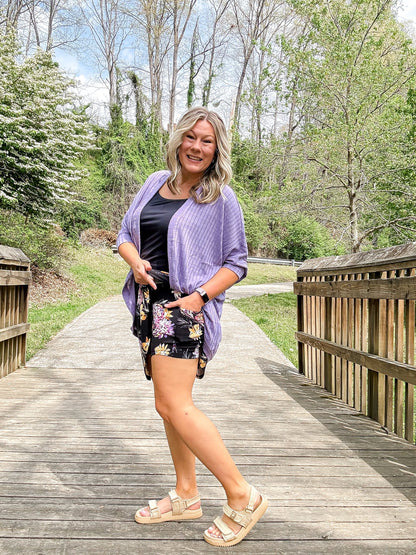 LuLaRoe LuLaRoe Eileen Skort - Midnight Blossom Garden 
