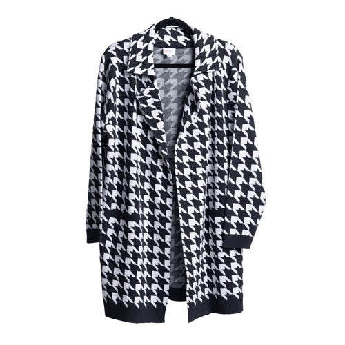 LuLaRoe LuLaRoe Laura Cardigan - Classic Houndstooth 