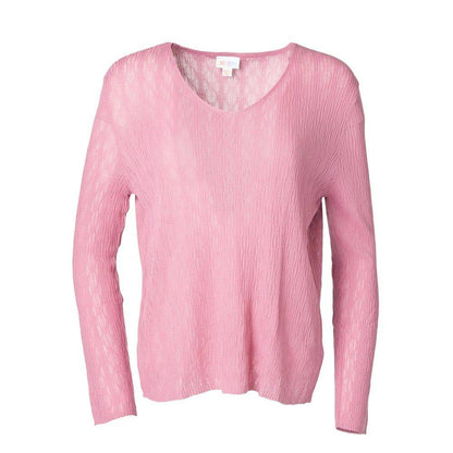 LuLaRoe Maggie Textured Knit Top - Solid Dusty Rose Pink