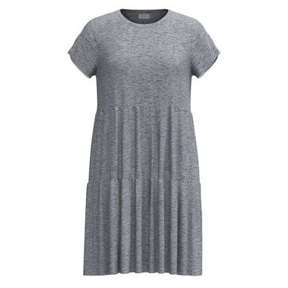 LuLaRoe Ariel Tiered Dress - Solid Heather Silver