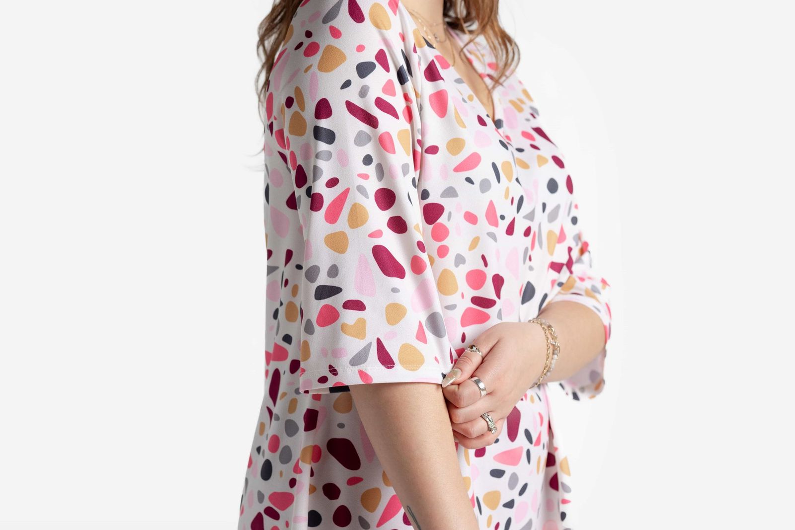 LuLaRoe LuLaRoe Eden Top - Blush Petal Terrazzo 