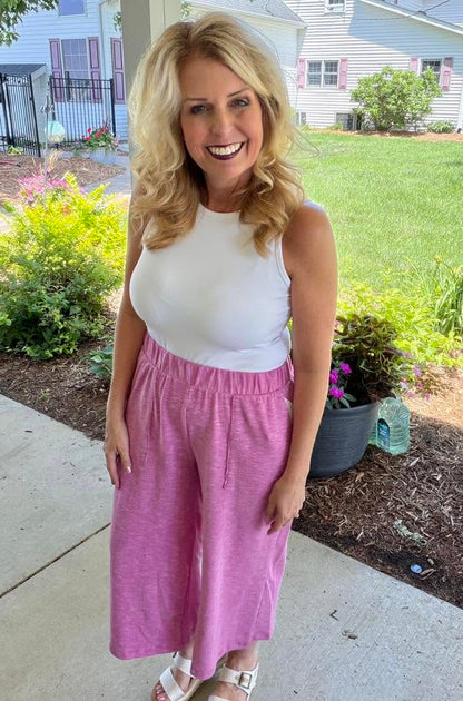 LuLaRoe Justine Pant - Solid Raspberry Orchid