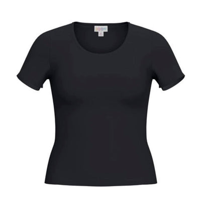 LuLaRoe Lani Scoop Neck Top - Solid Black