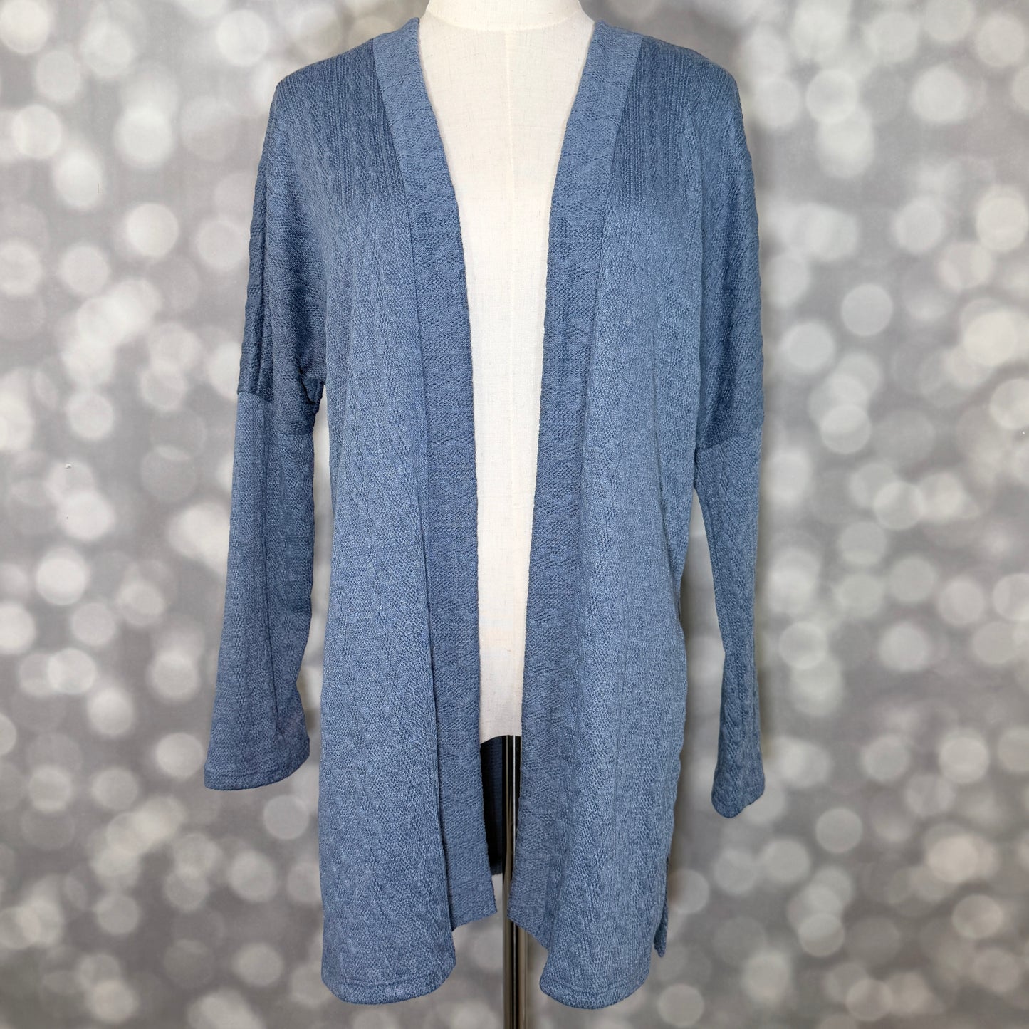 LuLaRoe Connie Lightweight Overlay - Solid Slate Blue