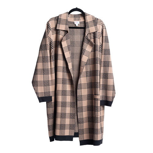 LuLaRoe LuLaRoe Laura Cardigan - Heritage Windowpane 