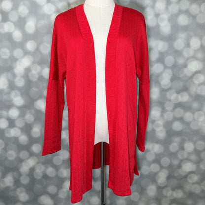 LuLaRoe Connie Lightweight Overlay - Solid True Red