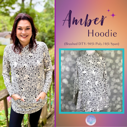 LuLaRoe Halloween 2025 - Amber Hoodie - Ghostly Garden