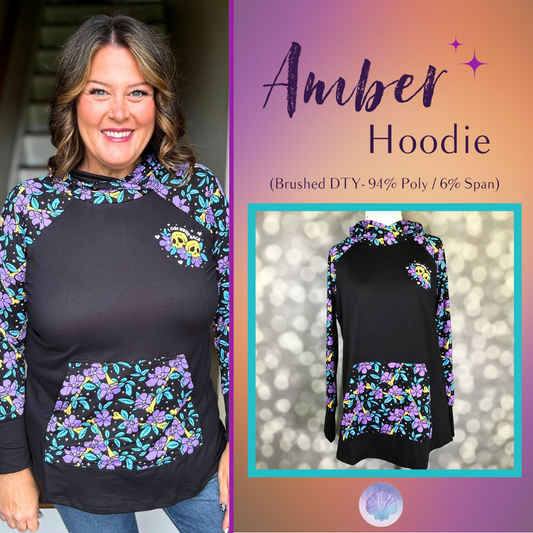 LuLaRoe Halloween 2025 - Amber Hoodie - I Got Your Back Floral