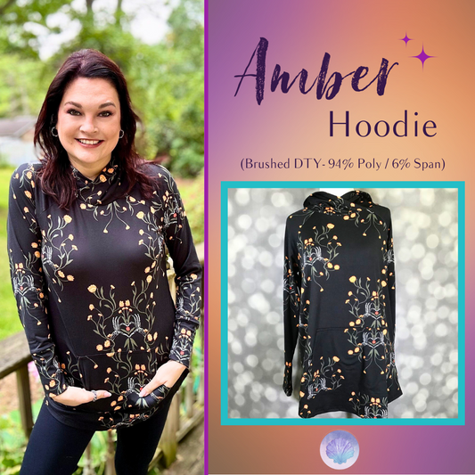 LuLaRoe Halloween 2025 - Amber Hoodie - Skeleton Bloom