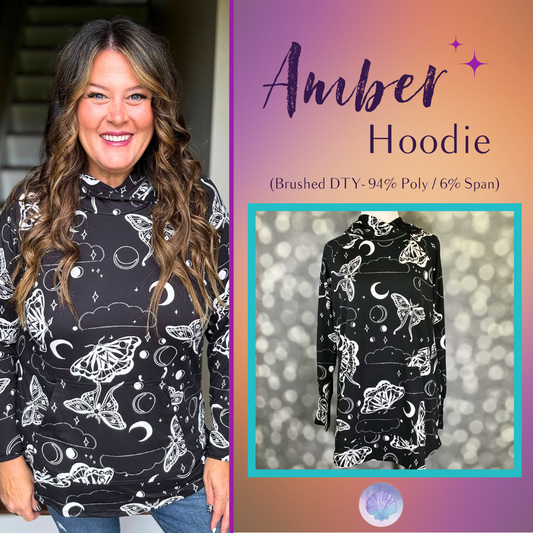 LuLaRoe Halloween 2025 - Amber Hoodie - Midnight Butterflies