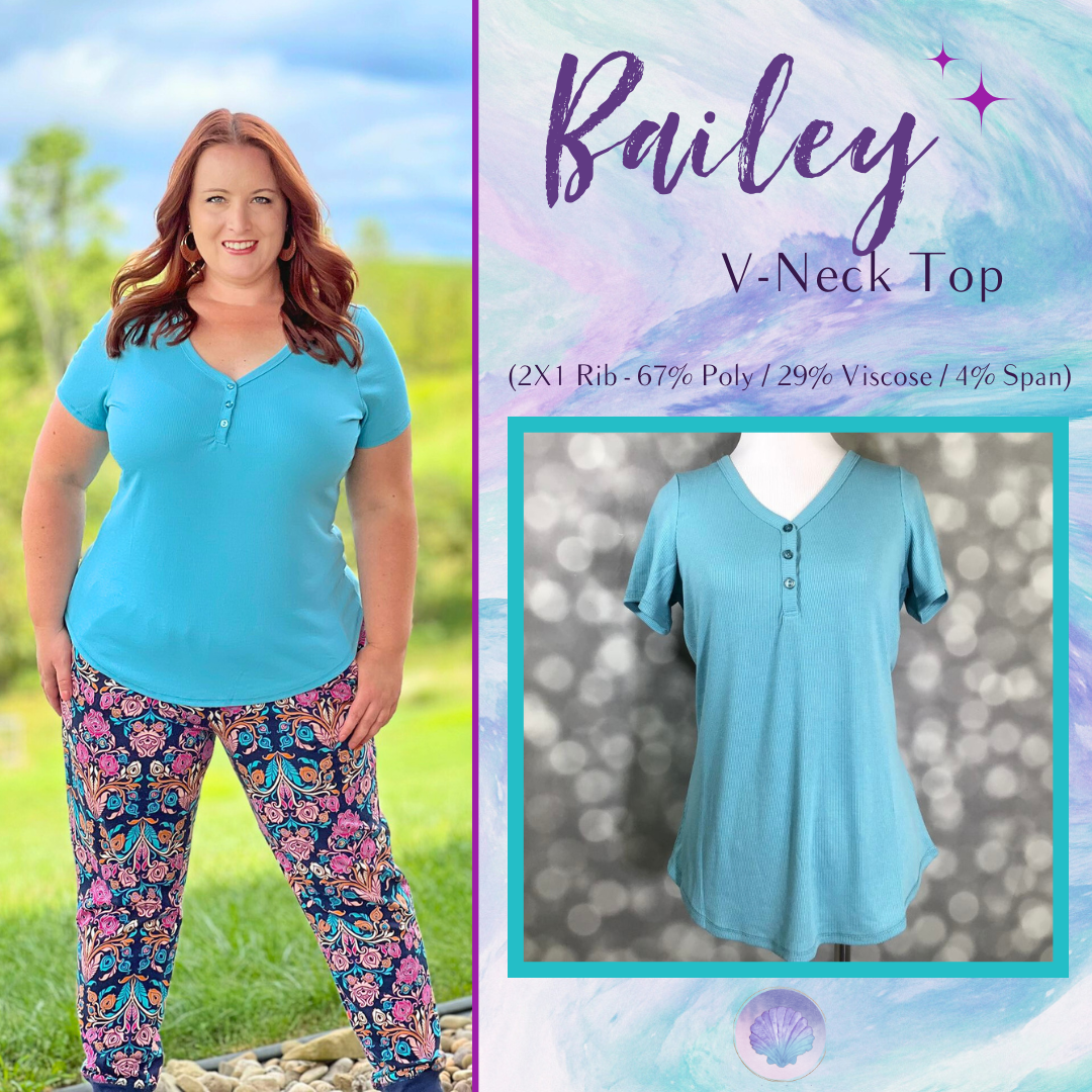 LuLaRoe Bailey - Solid Aqua Blue 