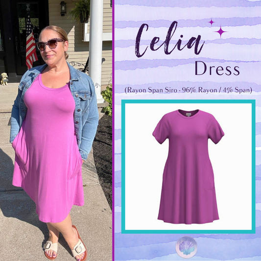 LuLaRoe LuLaRoe Celia Dress - Solid Orchid 