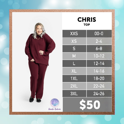 LuLaRoe Cozy Chris Top - Solid Black