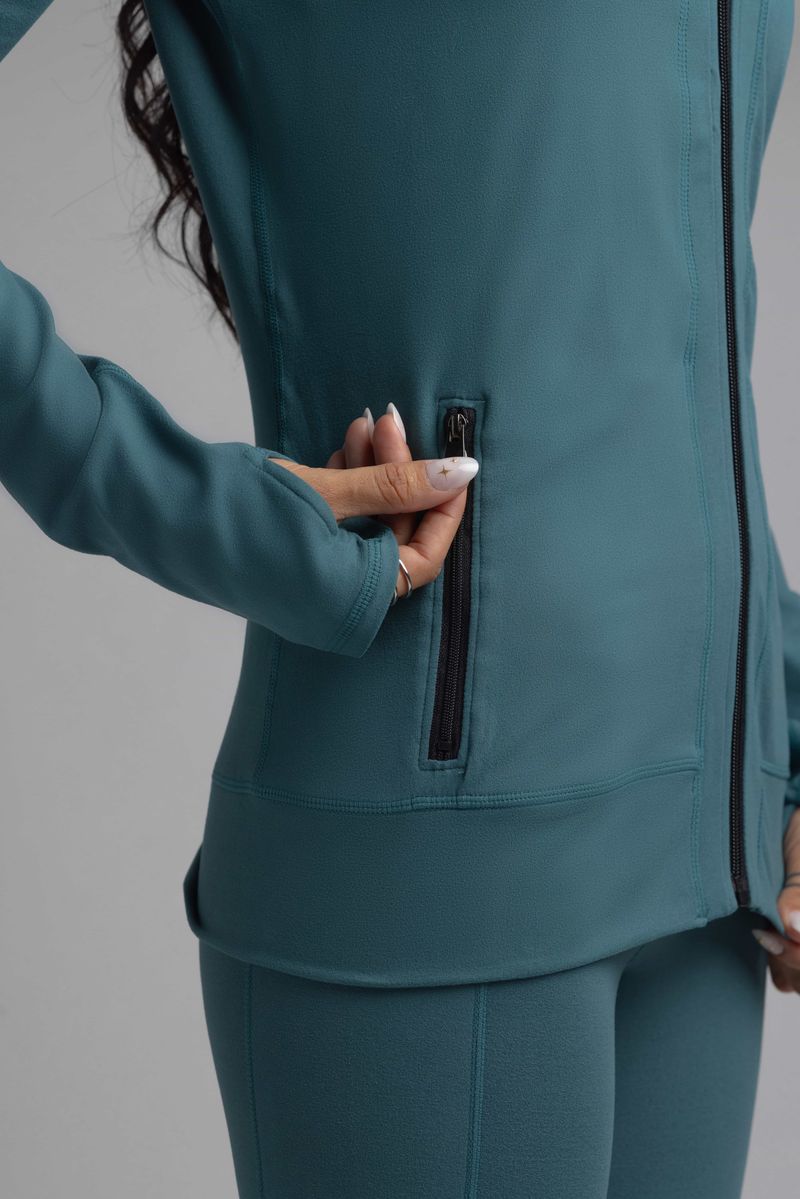 LuLaRoe LuLaRoe RISE Bold Yoga Jacket – Solid Grenadine Red 