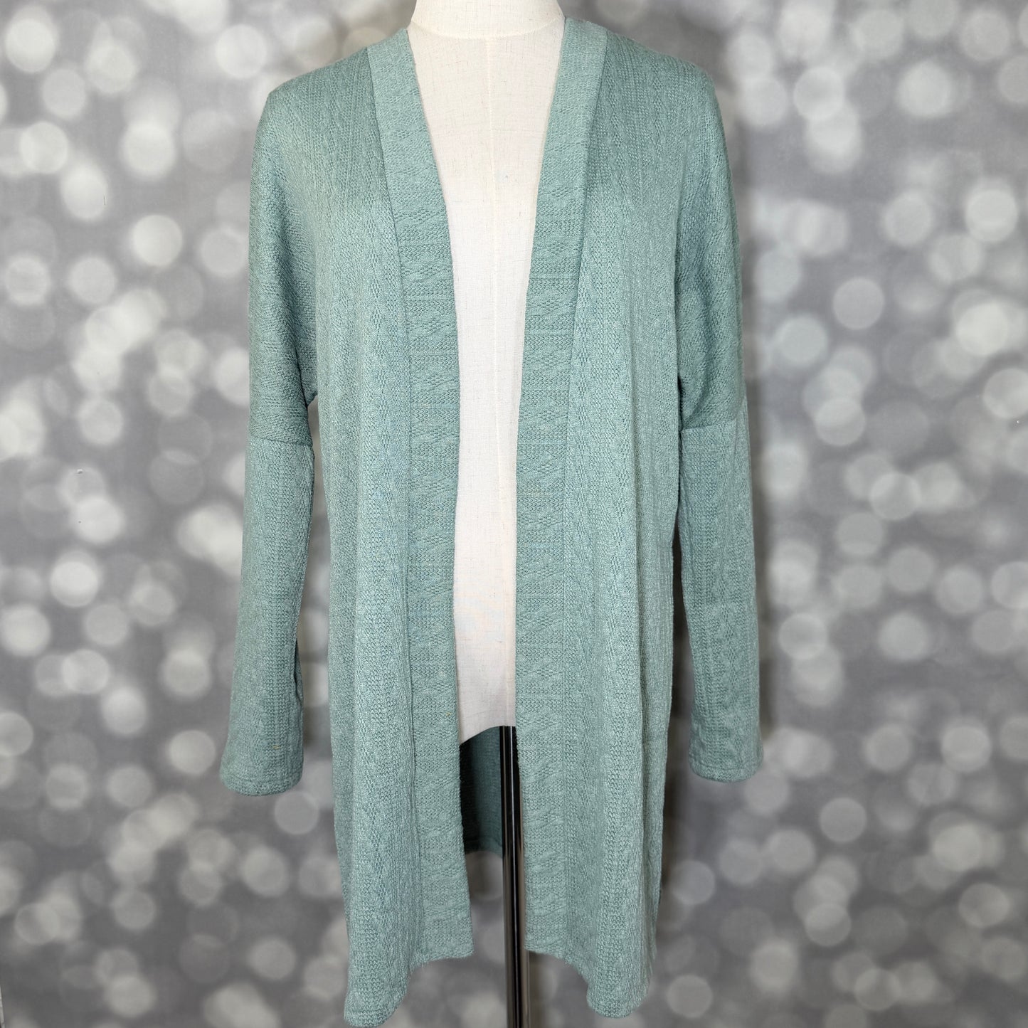 LuLaRoe Connie Lightweight Overlay - Solid Eucalyptus Green