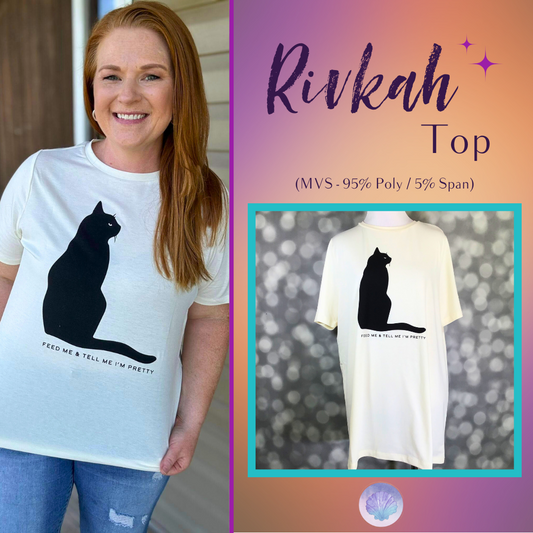 LuLaRoe Halloween 2025 - Rivkah Top - Feed Me And Tell Me I'm Pretty