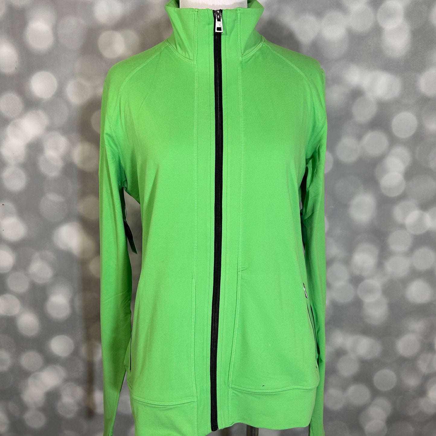 LuLaRoe LuLaRoe RISE Bold Yoga Jacket – Solid Vibrant Clover Green 