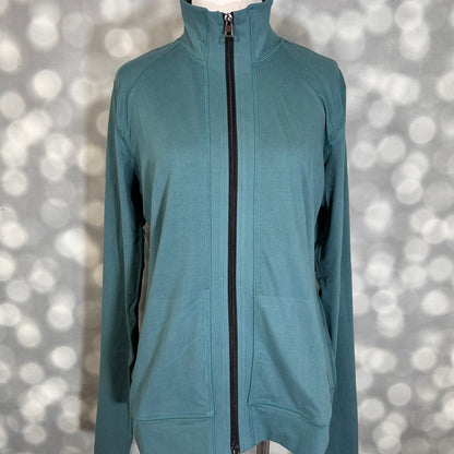 LuLaRoe LuLaRoe RISE Bold Yoga Jacket – Solid Deep Teal Evergreen 