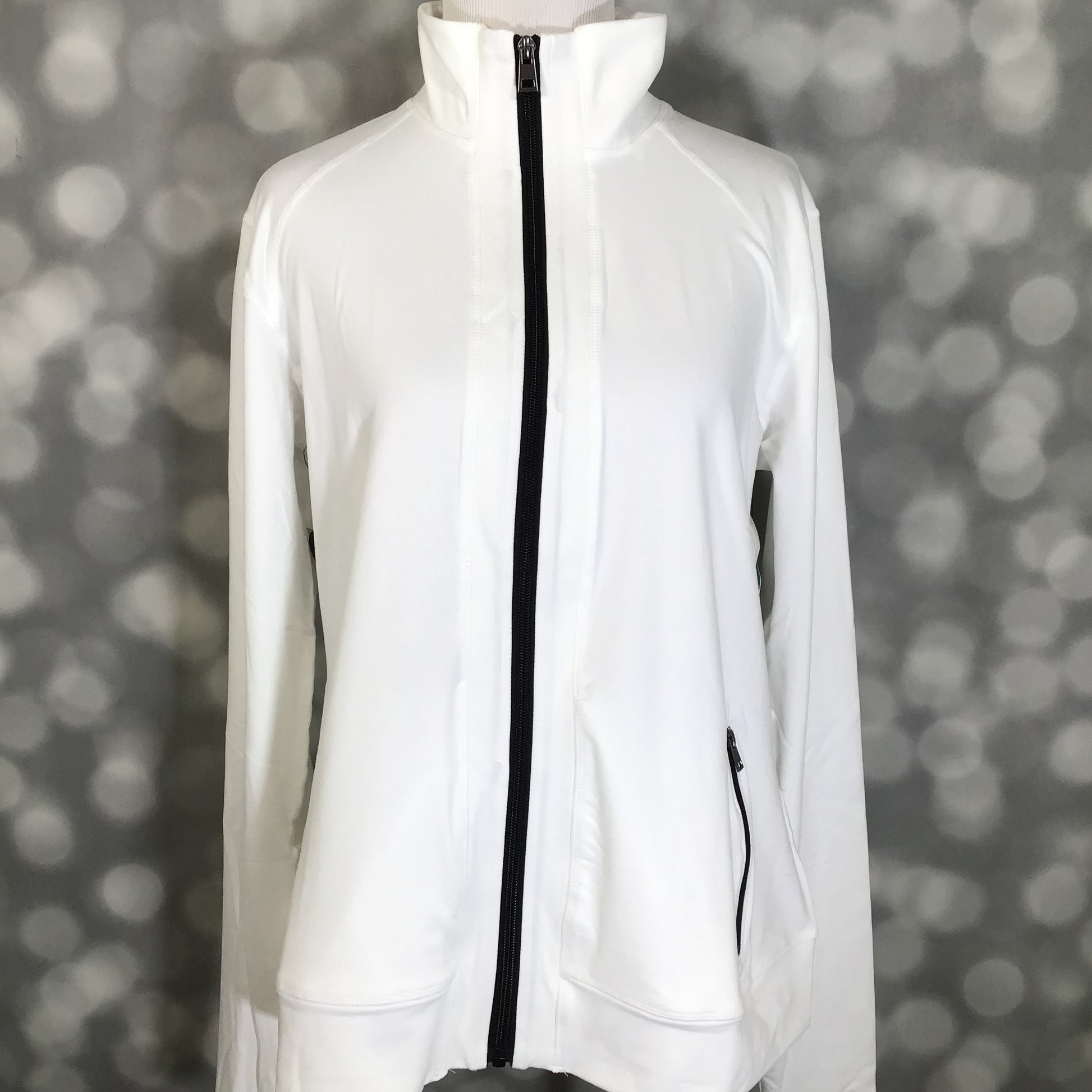 LuLaRoe LuLaRoe RISE Bold Yoga Jacket – Solid White 