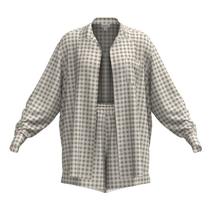 LuLaRoe Polly Set - Sandstone Gingham