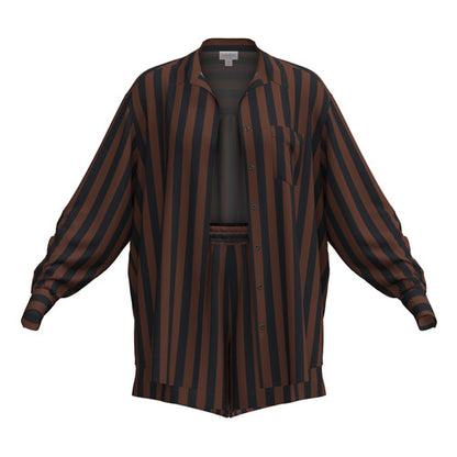 LuLaRoe Polly Set - Espresso Pinstripe