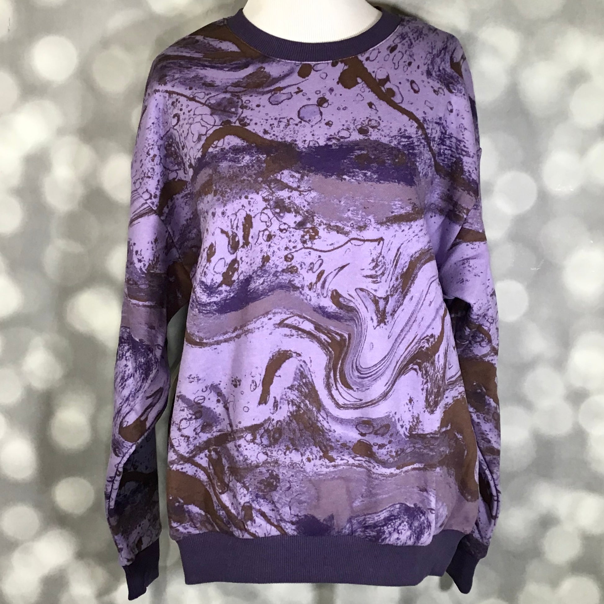 LuLaRoe LuLaRoe RISE Reset Pullover – Amethyst Current Marble 