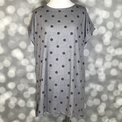 LuLaRoe LuLaRoe Leah Tunic - Charcoal Classic Dot 