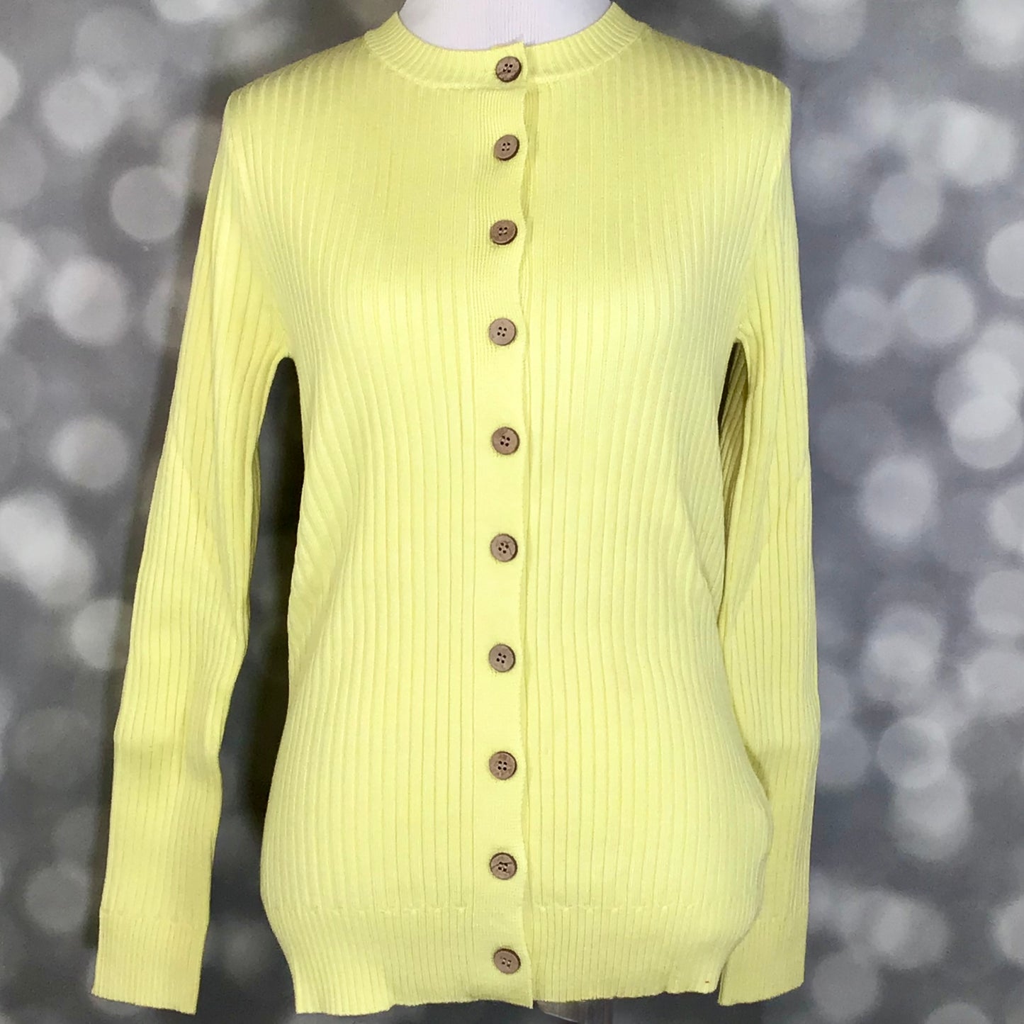LuLaRoe LuLaRoe Becky Cardigan - Solid Soft Lemon Yellow 