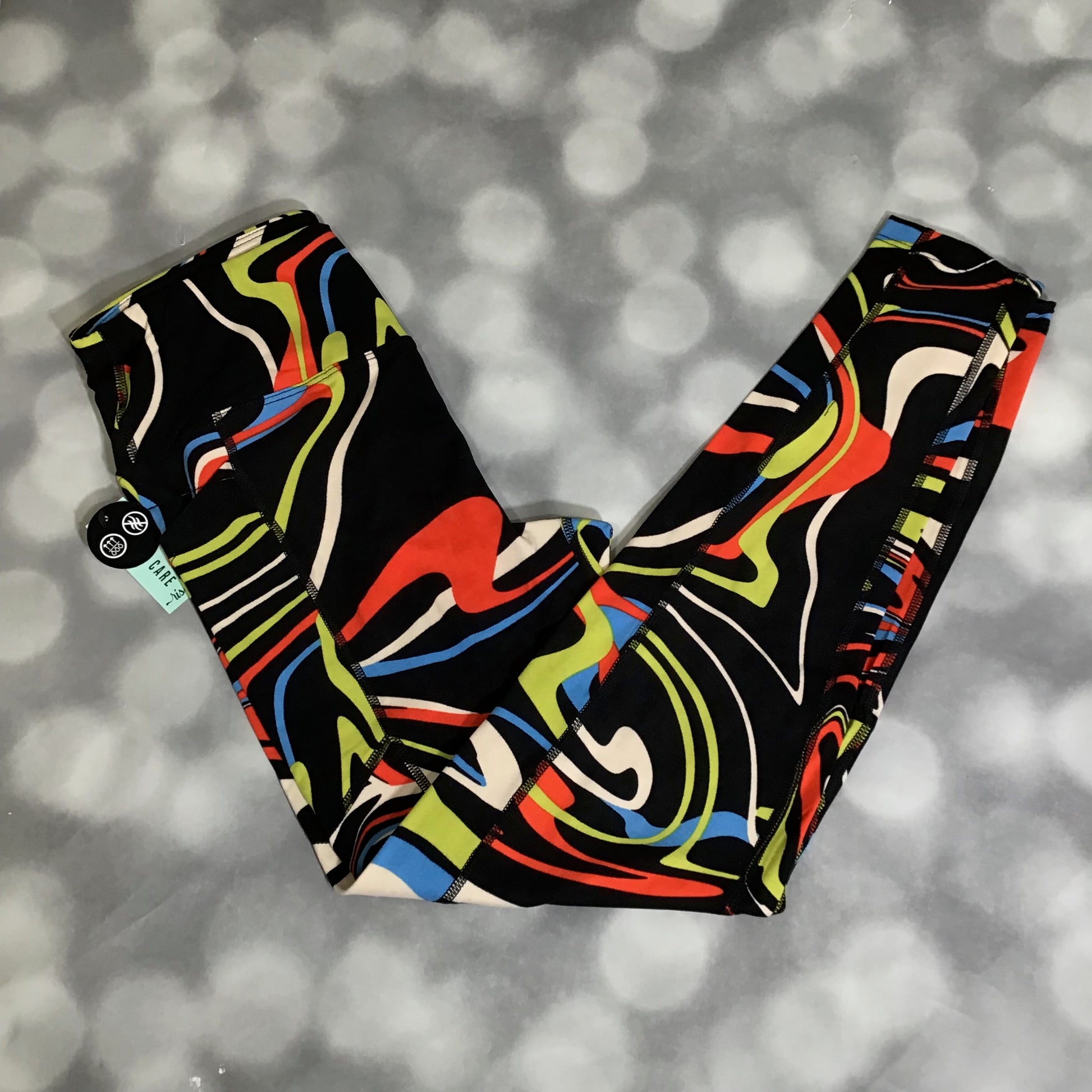 LuLaRoe LuLaRoe Rise Brave Leggings – Electric Flux Swirl 