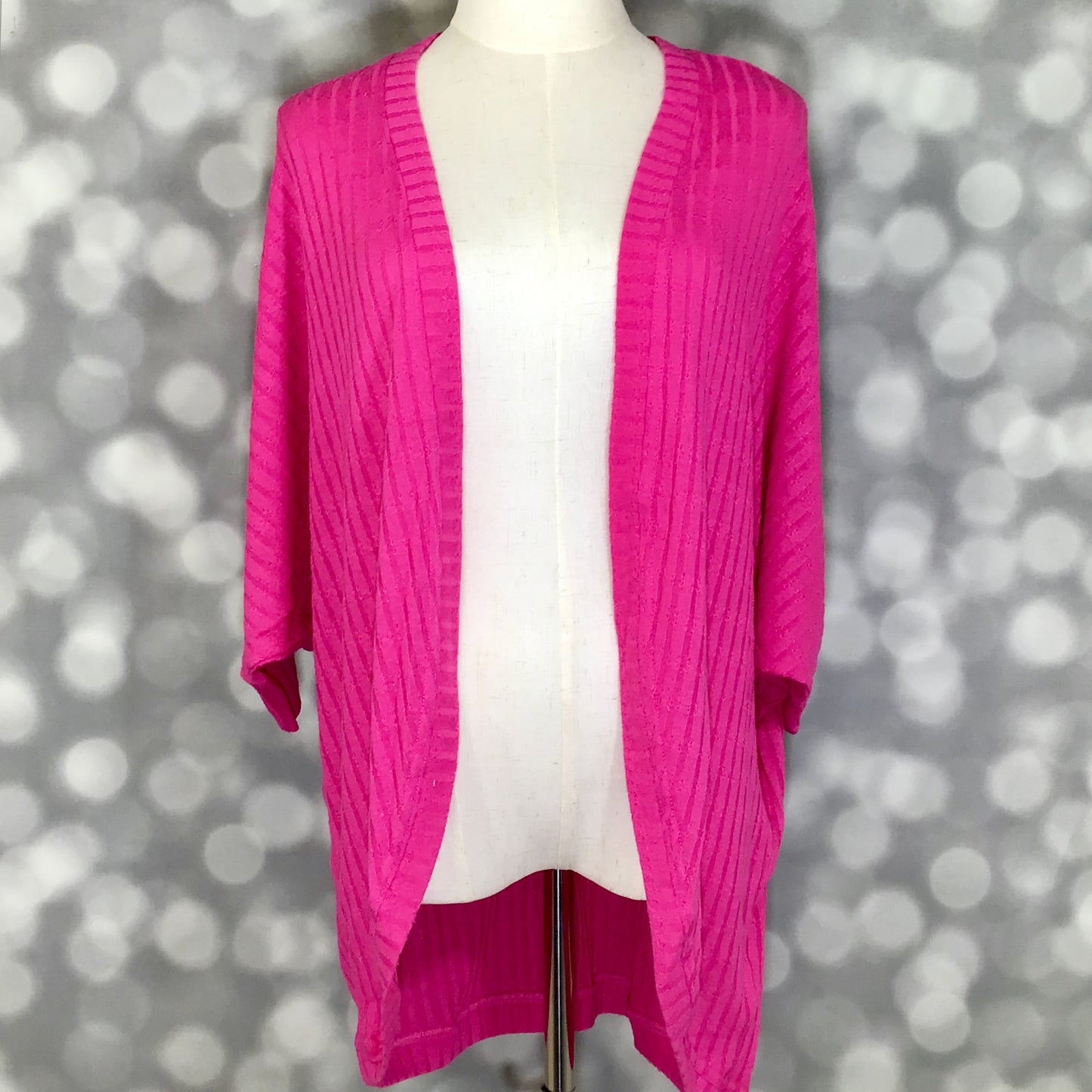 LuLaRoe LuLaRoe Tracy Cocoon Cardigan - Solid Electric Fuchsia 