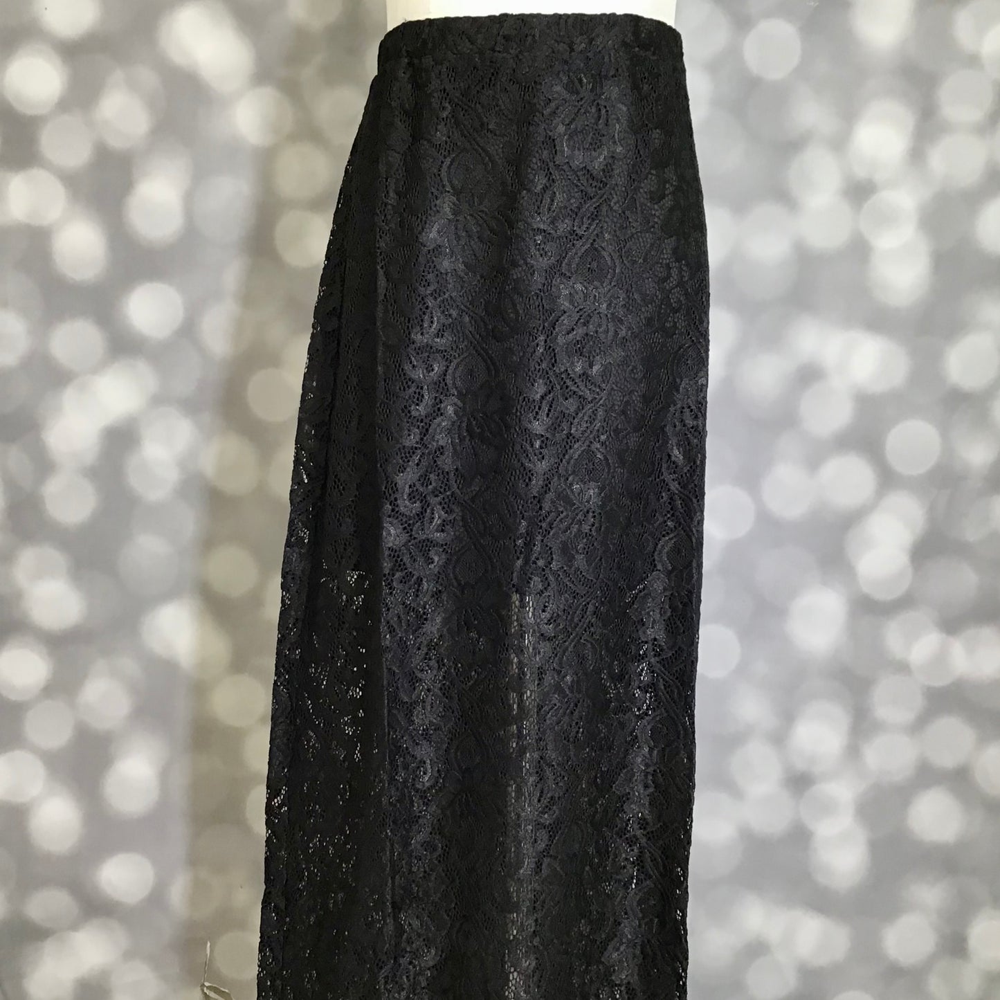 LuLaRoe LuLaRoe Tihane Lace Maxi Skirt - Solid Black Noir Elegance Lace 