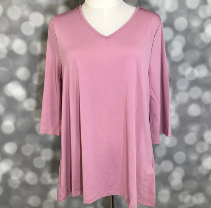LuLaRoe LuLaRoe Eden Top - Solid Dusty Rose 