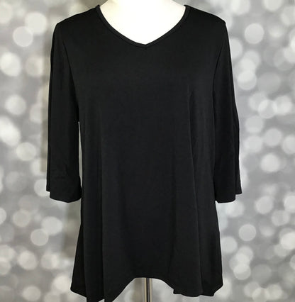 LuLaRoe LuLaRoe Eden Top - Solid Black 