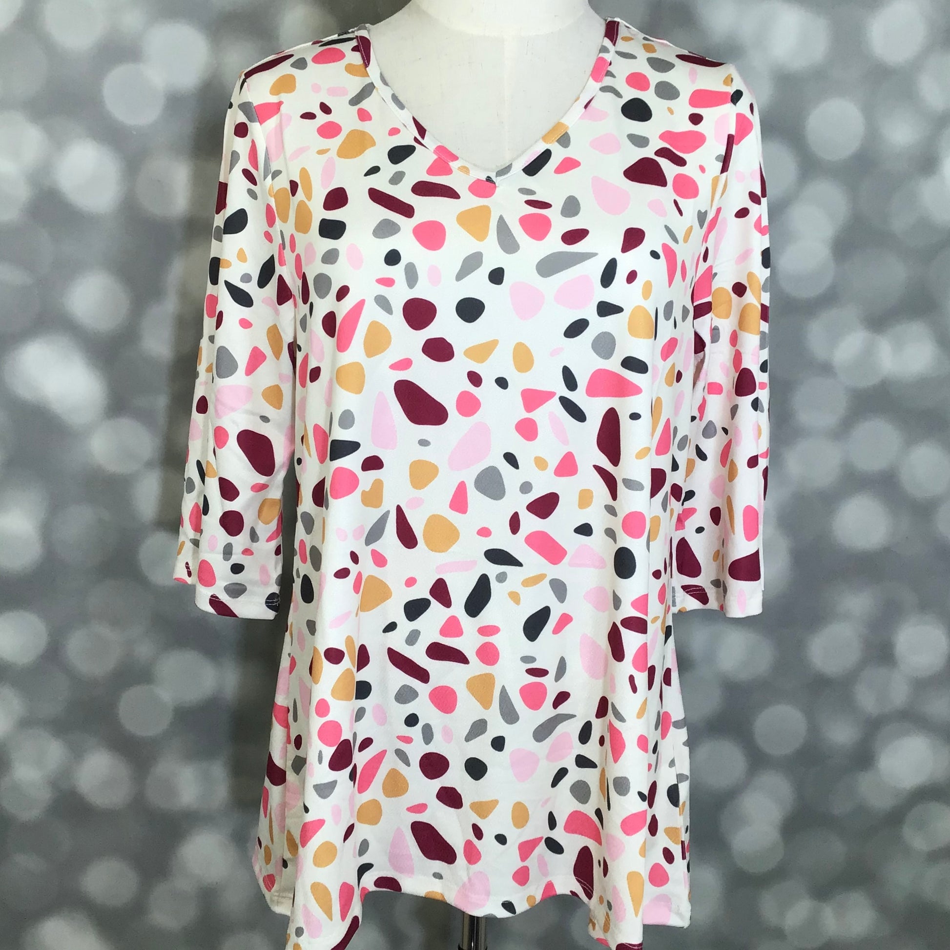 LuLaRoe LuLaRoe Eden Top - Blush Petal Terrazzo 