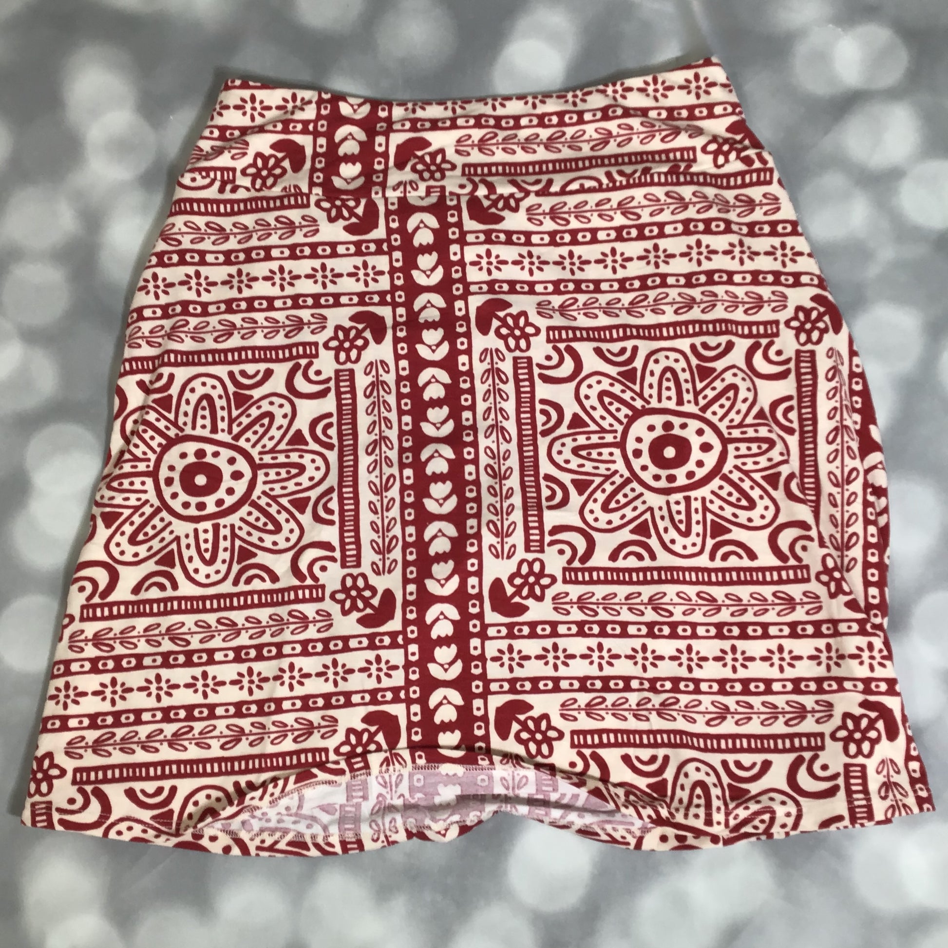 LuLaRoe LuLaRoe Eileen Skort - Rustic Red Boho Mosaic 