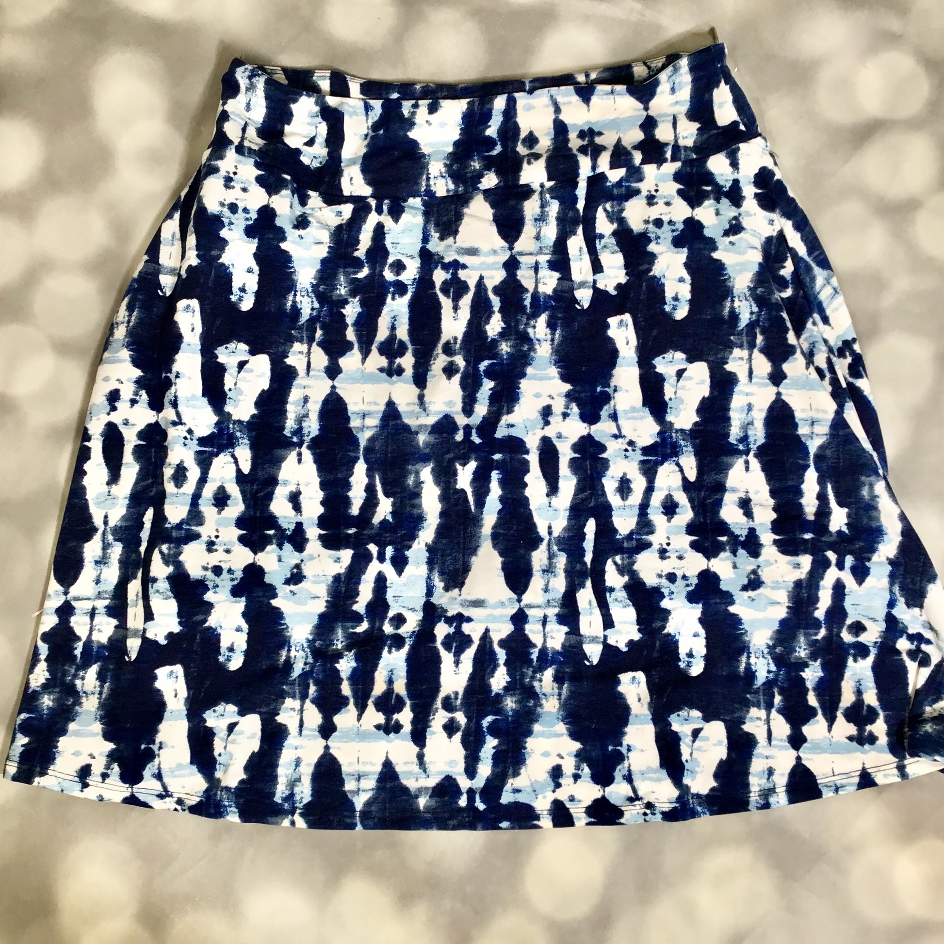 LuLaRoe LuLaRoe Eileen Skort - Indigo Shibori Drift 