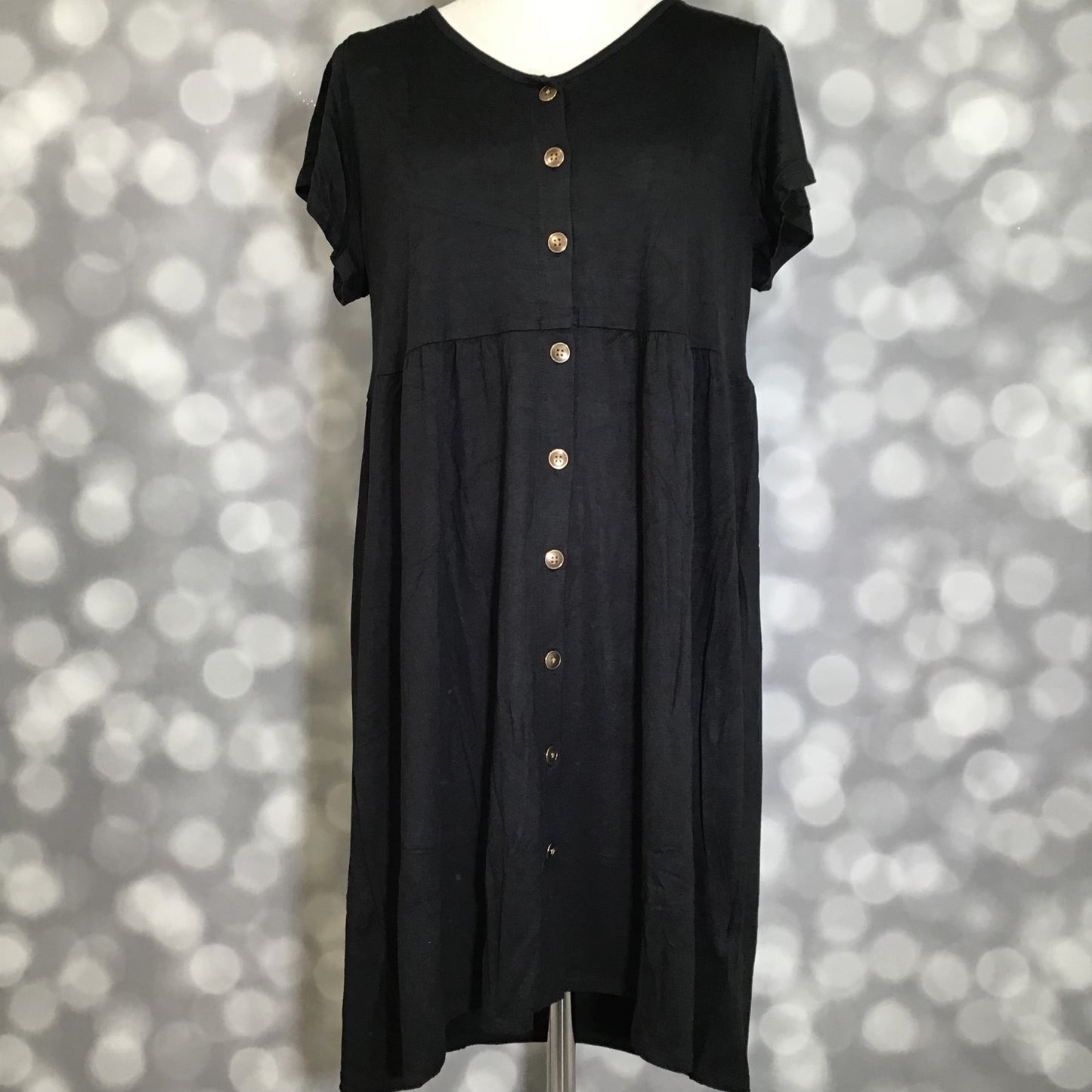 LuLaRoe LuLaRoe Heidi Dress - Solid Classic Black 