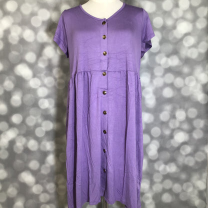 LuLaRoe LuLaRoe Heidi Dress - Solid Dusty Lavender 
