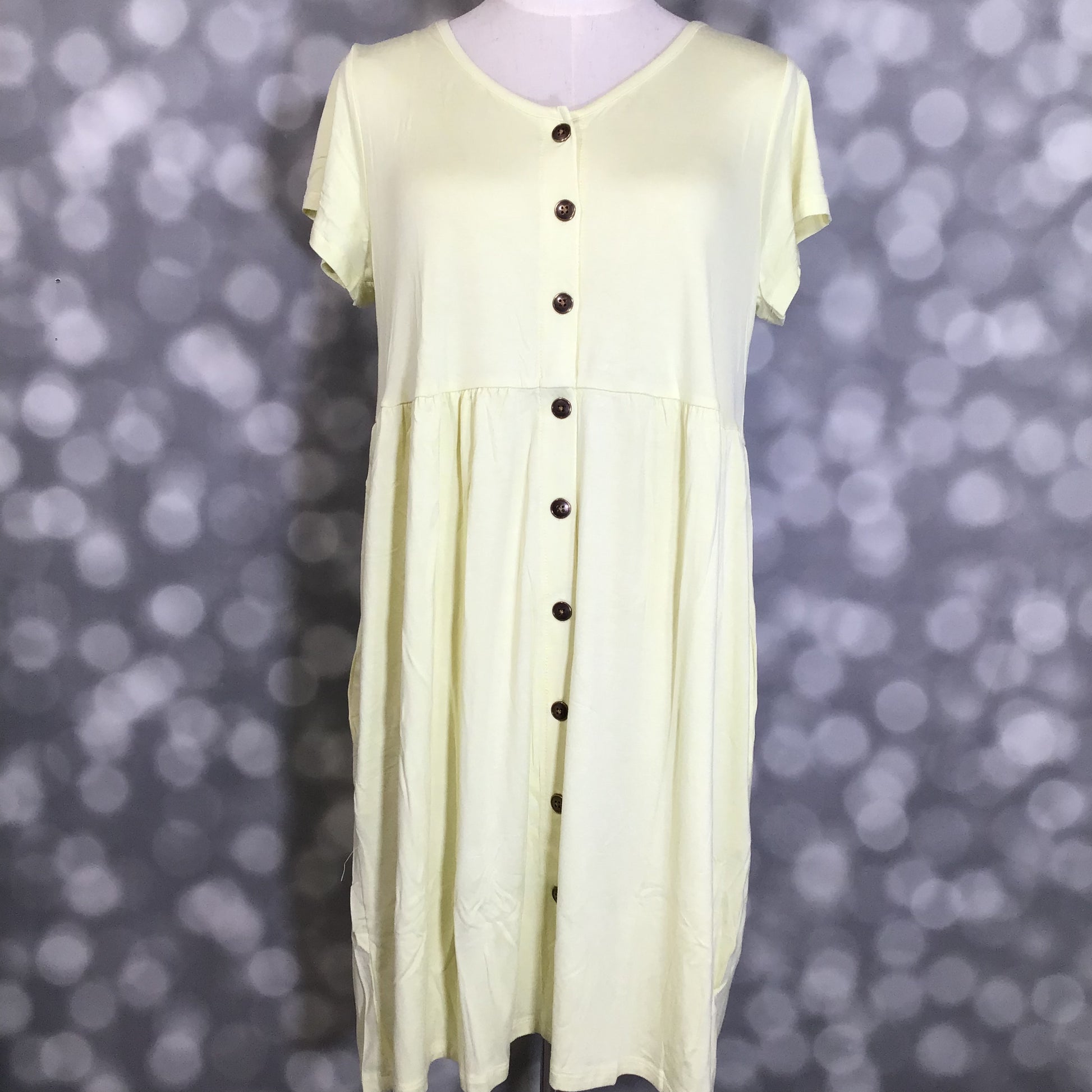 LuLaRoe LuLaRoe Heidi Dress - Solid Sunlit Buttercream 